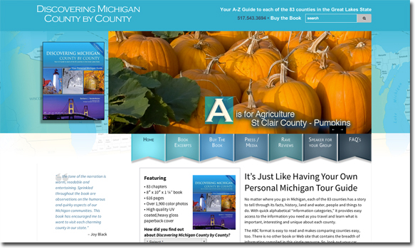 New homes page of Discovering Michigan County by County website.
