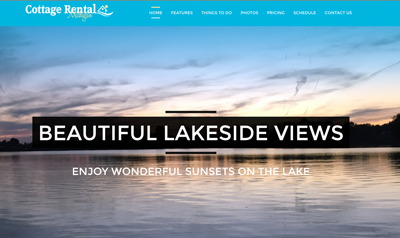 vacation rental property website design