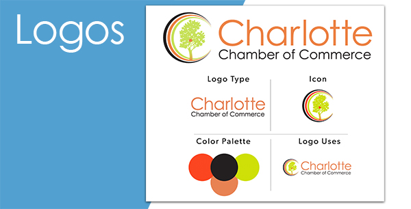 Logo design samples - Charlotte Chamber of Commerce logo sample