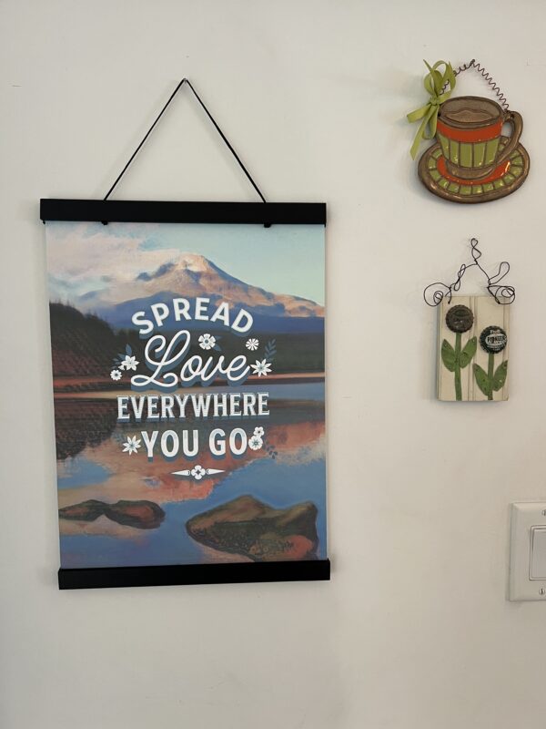 spread love everywhere you go-12x16 _ scroll