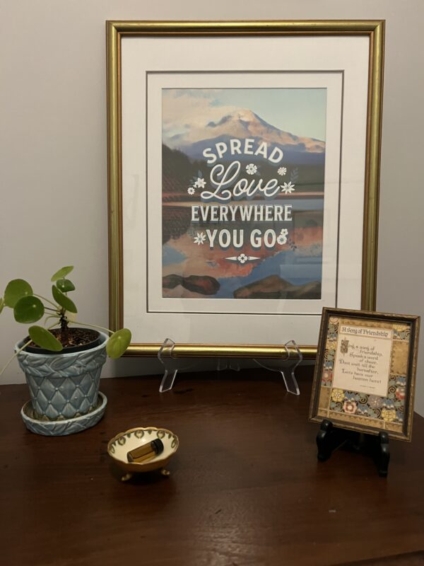 spread love everywhere you go-framed2